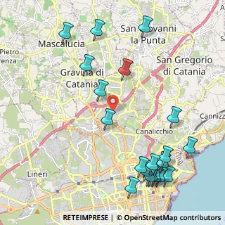 Mappa Via Parco Inglese, 95030 Sant'Agata li Battiati CT, Italia (3.002)