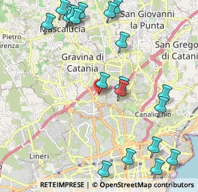Mappa Via San Paolo, 95030 Gravina di Catania CT, Italia (2.987)