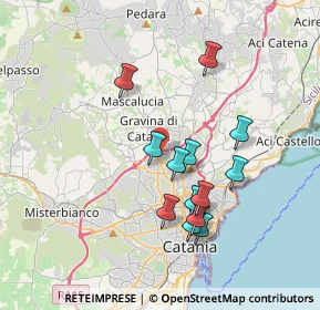 Mappa Via Don Luigi Sturzo, 95030 Gravina di Catania CT, Italia (3.72077)