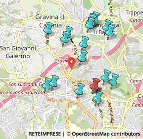 Mappa Via Don Luigi Sturzo, 95030 Gravina di Catania CT, Italia (1.0805)