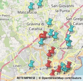 Mappa Via Don Luigi Sturzo, 95030 Gravina di Catania CT, Italia (2.734)