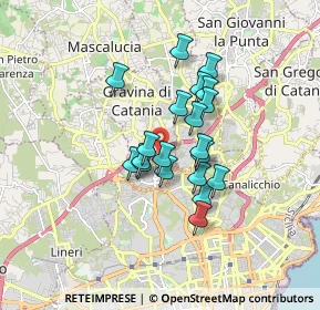 Mappa Via Don Luigi Sturzo, 95030 Gravina di Catania CT, Italia (1.403)