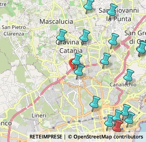 Mappa Via Nino Martoglio, 95030 Gravina di Catania CT, Italia (3.02882)