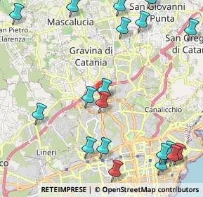 Mappa Via Gaetano Sanfilippo, 95030 Gravina di Catania CT, Italia (3.20842)