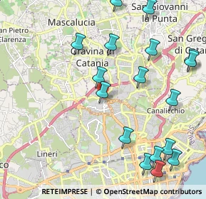 Mappa Via Gaetano Sanfilippo, 95030 Gravina di Catania CT, Italia (2.85353)