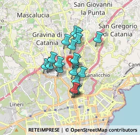 Mappa Largo Barriera del Bosco, 95030 Gravina di Catania CT, Italia (1.29)
