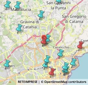 Mappa Largo Barriera del Bosco, 95030 Gravina di Catania CT, Italia (2.96611)