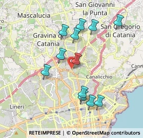 Mappa Largo Barriera del Bosco, 95030 Gravina di Catania CT, Italia (2.04583)