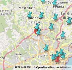 Mappa Via Renzo de Felice, 95030 Gravina di Catania CT, Italia (2.97941)
