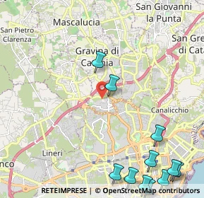 Mappa Via Renzo de Felice, 95030 Gravina di Catania CT, Italia (3.56545)