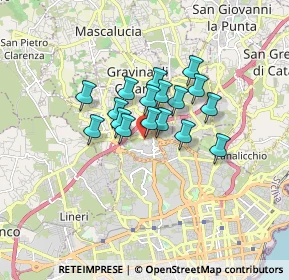 Mappa Via Renzo de Felice, 95030 Gravina di Catania CT, Italia (1.24529)