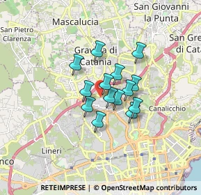 Mappa Via Renzo de Felice, 95030 Gravina di Catania CT, Italia (1.18643)