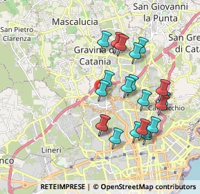 Mappa Via Renzo de Felice, 95030 Gravina di Catania CT, Italia (1.9795)