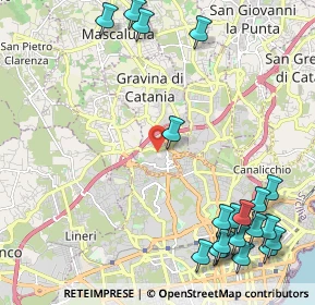 Mappa Via Renzo de Felice, 95030 Gravina di Catania CT, Italia (3.3655)