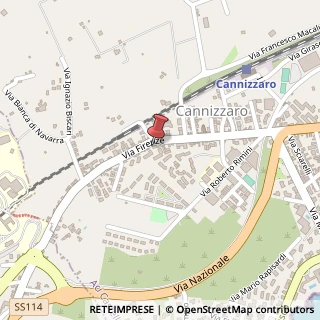 Mappa Via Firenze, 123, 95021 Aci Castello, Catania (Sicilia)
