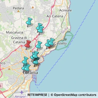 Mappa Via Carlo Gemmellaro, 95021 Cannizzaro CT, Italia (4.11467)