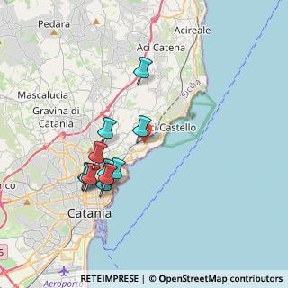 Mappa Via Carlo Gemmellaro, 95021 Cannizzaro CT, Italia (3.93273)