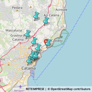 Mappa Via Carlo Gemmellaro, 95021 Cannizzaro CT, Italia (3.88455)
