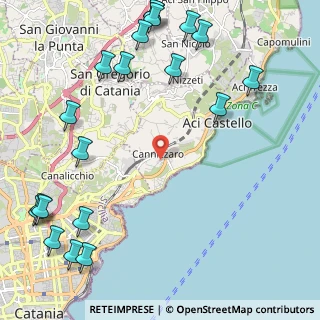 Mappa Via Carlo Gemmellaro, 95021 Cannizzaro CT, Italia (3.5055)