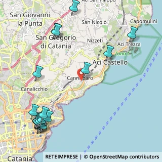 Mappa Via Carlo Gemmellaro, 95021 Cannizzaro CT, Italia (3.433)