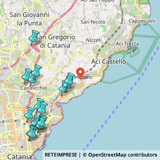 Mappa Via Carlo Gemmellaro, 95021 Cannizzaro CT, Italia (3.33375)