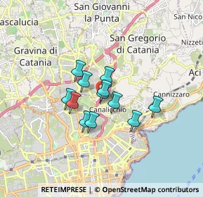 Mappa Viale Mediterraneo, 95030 San Giovanni la punta CT, Italia (1.22917)