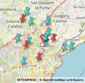 Mappa Viale Mediterraneo, 95030 San Giovanni la punta CT, Italia (1.83438)