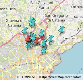 Mappa Viale Mediterraneo, 95030 San Giovanni la punta CT, Italia (1.3975)