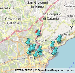 Mappa Viale Mediterraneo, 95030 San Giovanni la punta CT, Italia (2.20929)