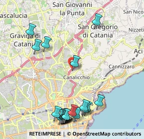 Mappa Viale Mediterraneo, 95030 San Giovanni la punta CT, Italia (2.968)
