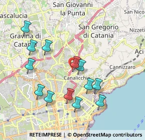 Mappa Viale Mediterraneo, 95030 San Giovanni la punta CT, Italia (2.18308)