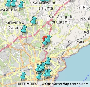 Mappa Viale Mediterraneo, 95030 San Giovanni la punta CT, Italia (3.19944)