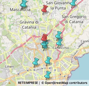 Mappa Via F. Lo Jacono n.ro, 95030 Gravina di Catania CT, Italia (2.33583)