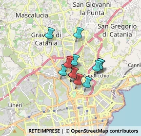 Mappa Via F. Lo Jacono n.ro, 95030 Gravina di Catania CT, Italia (1.25167)