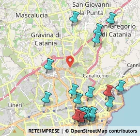 Mappa Largo Barriera del Bosco, 95030 Sant'agata Li Battiati CT, Italia (3.0255)