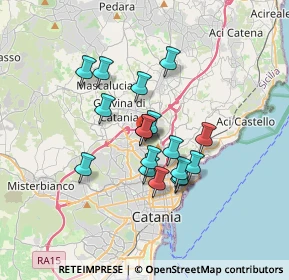 Mappa Largo Barriera del Bosco, 95030 Sant'agata Li Battiati CT, Italia (2.96167)