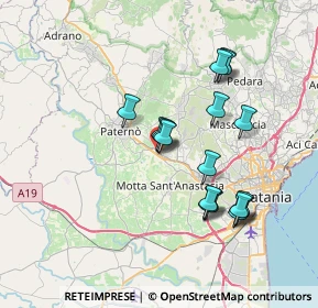 Mappa Località Valcorrente, 95032 Belpasso CT, Italia (7.65941)