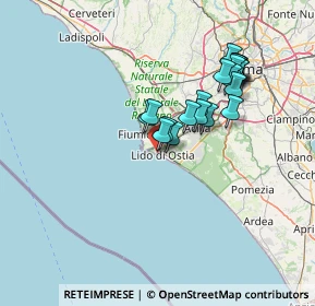 Mappa Piazza Marco Vipsanio Agrippa, 00121 Lido di Ostia RM, Italia (12.911)