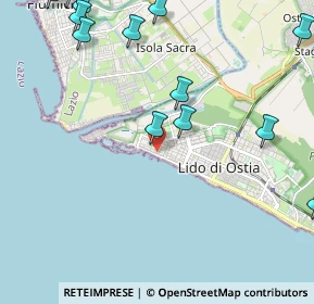 Mappa Via Guido Vincon, 00121 Lido di Ostia RM, Italia (3.09231)