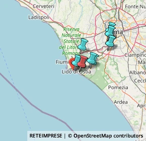 Mappa Via Guido Vincon, 00121 Lido di Ostia RM, Italia (10.78833)