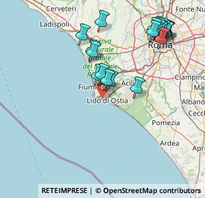 Mappa Via Guido Vincon, 00121 Lido di Ostia RM, Italia (18.451)