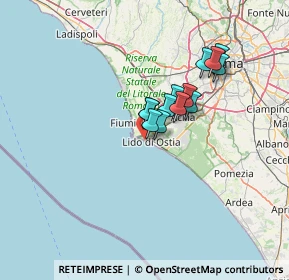 Mappa Via Guido Vincon, 00121 Lido di Ostia RM, Italia (9.97615)