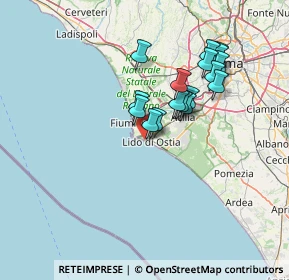 Mappa Via Guido Vincon, 00121 Lido di Ostia RM, Italia (12.54882)
