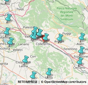 Mappa Via Ingegnere Riccardo Morandi, 00034 Colleferro RM, Italia (19.44222)