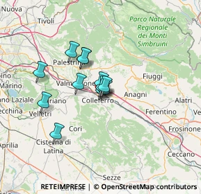 Mappa Via Ingegnere Riccardo Morandi, 00034 Colleferro RM, Italia (9.56167)