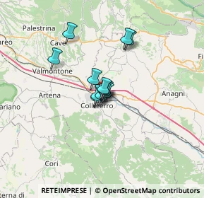Mappa Via Ingegnere Riccardo Morandi, 00034 Colleferro RM, Italia (3.84583)