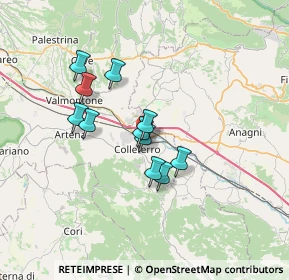 Mappa Via Ingegnere Riccardo Morandi, 00034 Colleferro RM, Italia (5.59273)