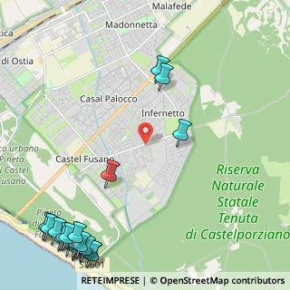 Mappa Via Bersone, 00124 Infernetto RM, Italia (3.7465)