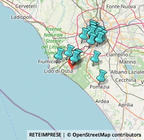 Mappa Via Ettore Pinelli, 00124 Roma RM, Italia (12.557)