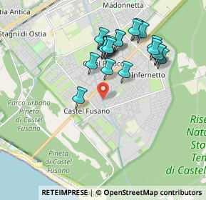 Mappa Via Ettore Pinelli, 00124 Roma RM, Italia (1.9195)